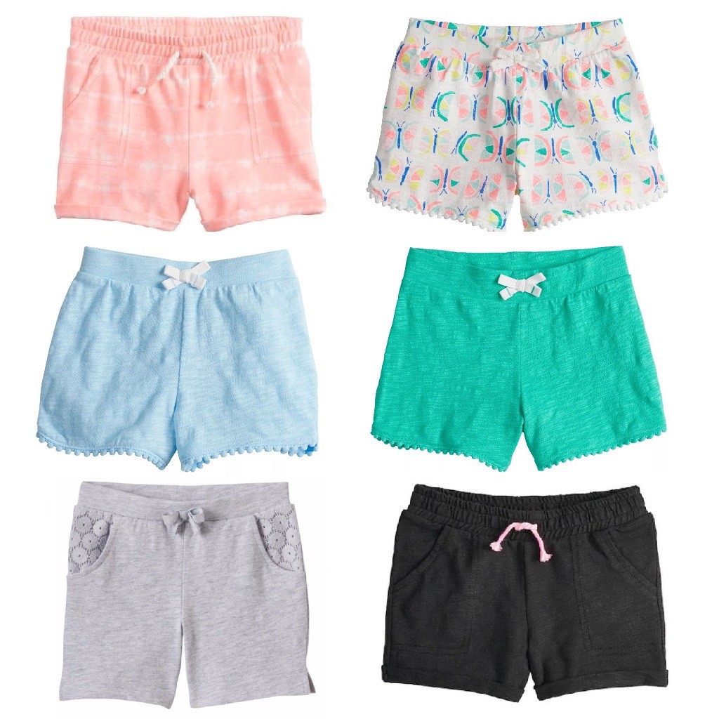 Quần short bé gái chất thun cotton JB xuất xịn (phần 1)