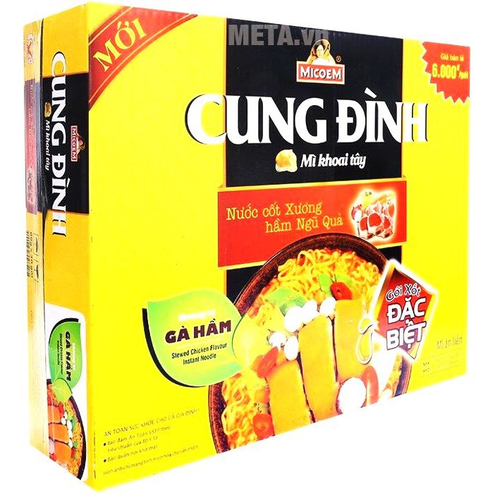 Mì tôm Cung Đình khoai tây đủ các vị  thùng 30 gói x 80g | BigBuy360 - bigbuy360.vn