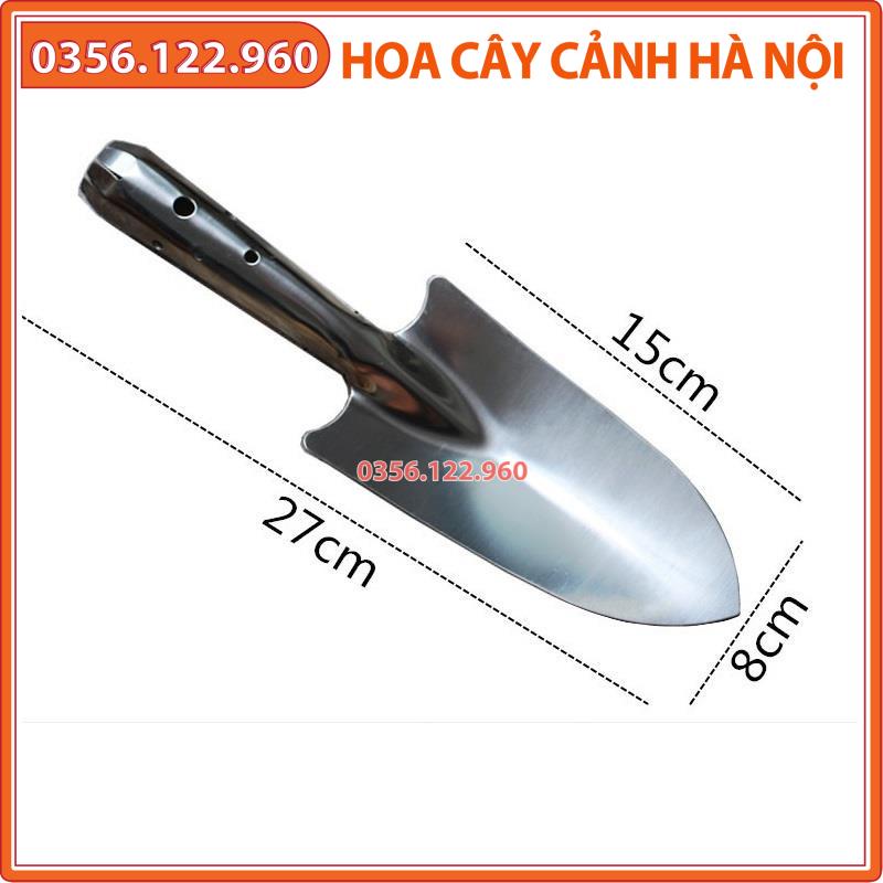 [Giá hủy diệt] Xẻng xới đất làm vườn INOX đa năng không gỉ - KT 27x8cm