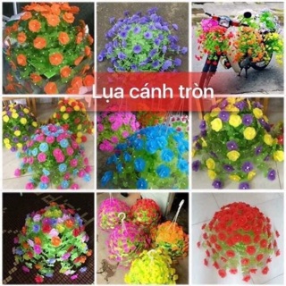 Hoa Lụa Cánh Tròn 84 Bông