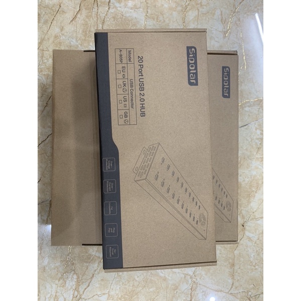 Hub Sipolar 20 Port có quạt Chuyên cắm Dcom 3G 4G, Phone, Điện thoại ...