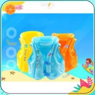 Phao Bơi, Phao Tập Bơi Bơm Hơi Cho Bé Từ 4 Tuổi Có Quai Bấm An Toàn