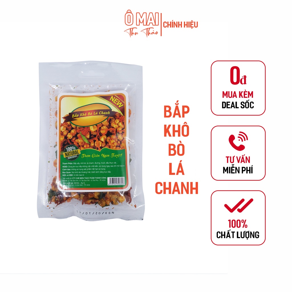 Bắp Khô Bò Lá Chanh Siêu Ngon, Giòn Thơm Khó Cưỡng