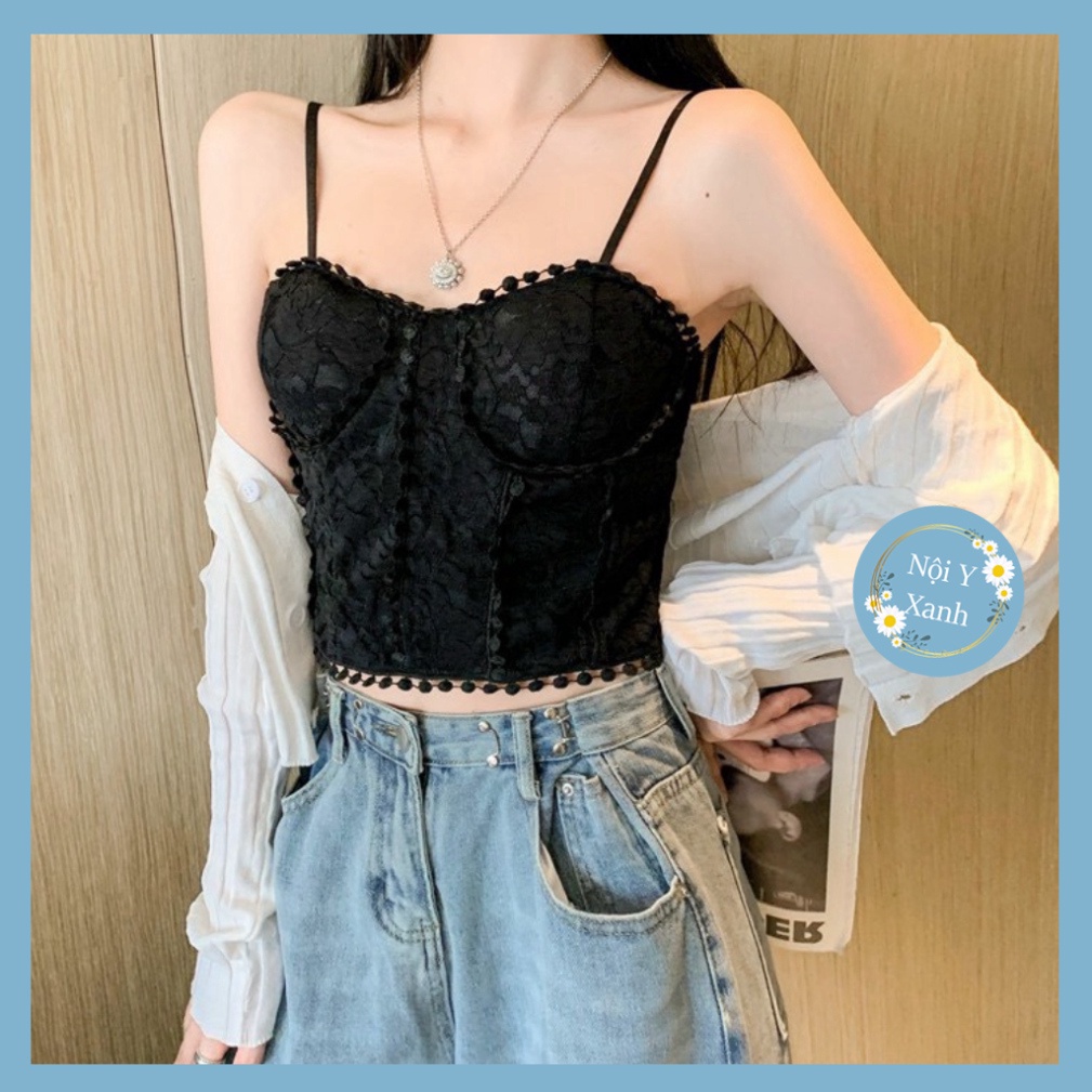 Áo Bra Ren Mềm Sang Chảnh Cao Cấp Có Đệm Ngực Tháo Rời 1873 nội y xanh chất cực đẹp, sang chảnh, đồ lót