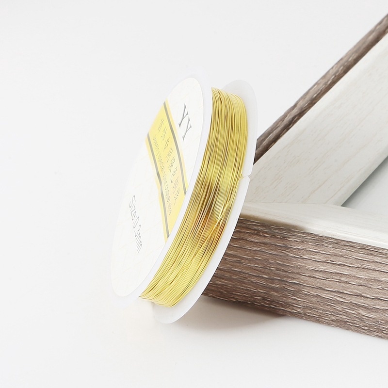 Cuộn dây đồng xỏ hạt làm đồ trang sức thủ công cỡ 0.2-1m