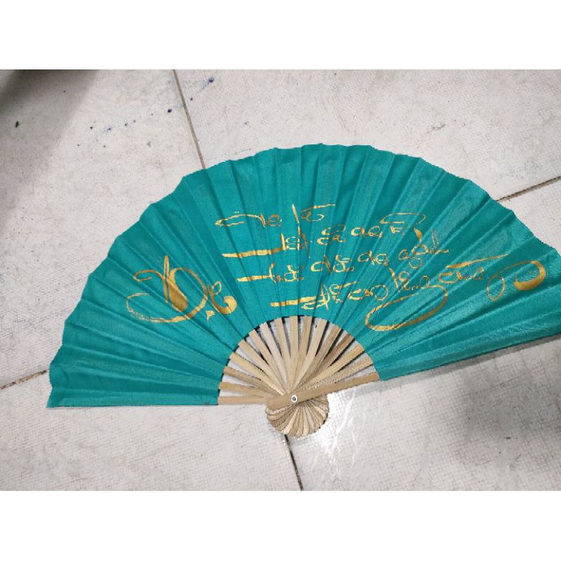 quạt vải thư pháp size  3 30cn