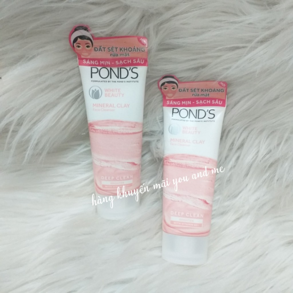 (40g) Sữa Rửa Mặt Pond's Đất Sét Khoáng Sạch Sâu Sáng Mịn | BigBuy360 - bigbuy360.vn