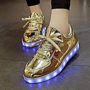 Giày Phát Sáng Vàng Bóng - giày phát sáng 7 màu