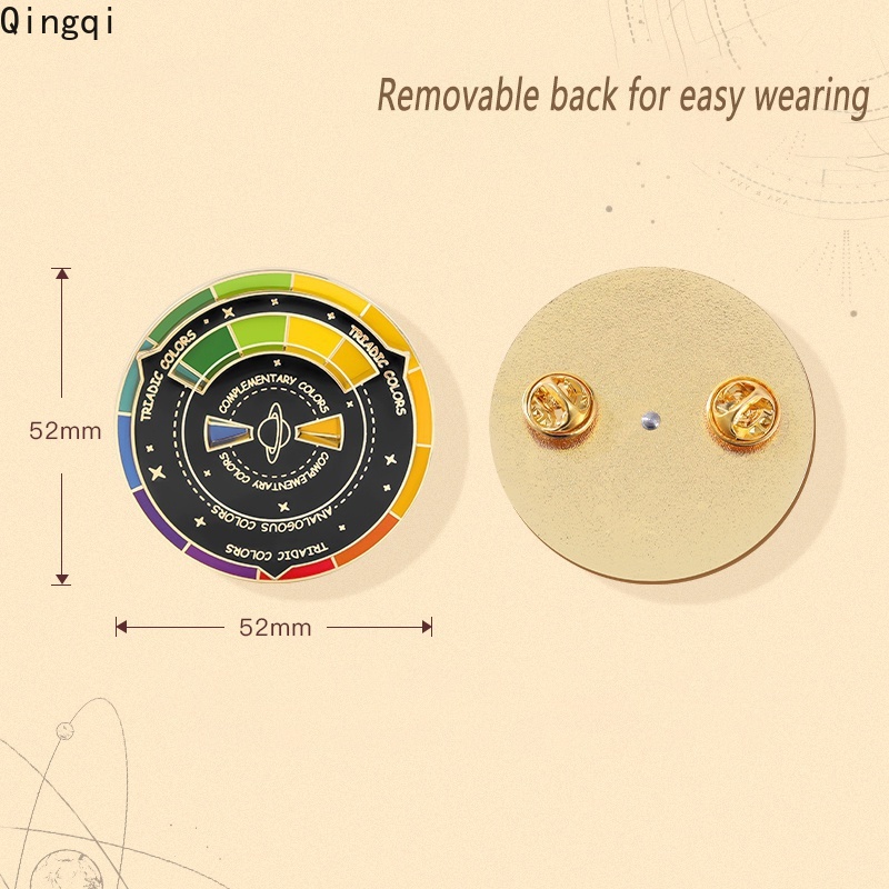 Ghim cài áo Miss Zoe hình la bàn nhiều màu sắc dễ thương