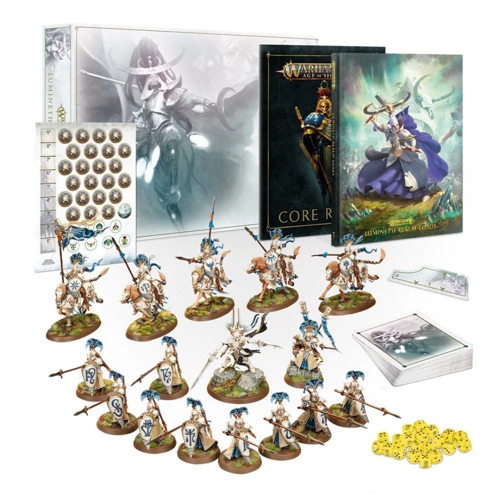 BỘ MÔ HÌNH WARHAMMER AGE OF SIGMAR LUMINETH REALM-LORDS LAUNCH SET