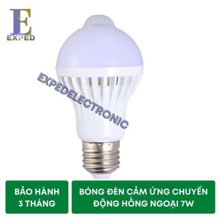[Chính hãng] Bóng đèn cảm ứng chuyển động hồng ngoại 7W bảo hành 6 tháng
