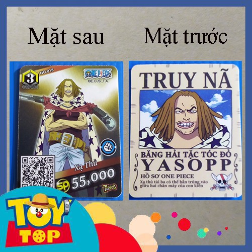 [Một Thẻ ] Thẻ Toonies One Piece phiên bản truy nã việt hóa - đời đầu ( truy lùng kho báu ): Tổng hợp 2 thẻ 2nd