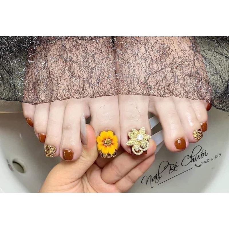 Hoa bột- hướng dương hoa chân size lớn SHOP NAIL HUYỀN ANH