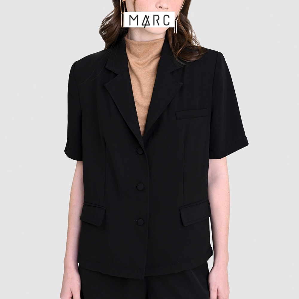 Áo blazer nữ MARC FASHION kiểu tay ngắn 3 nút trước CBVH0815