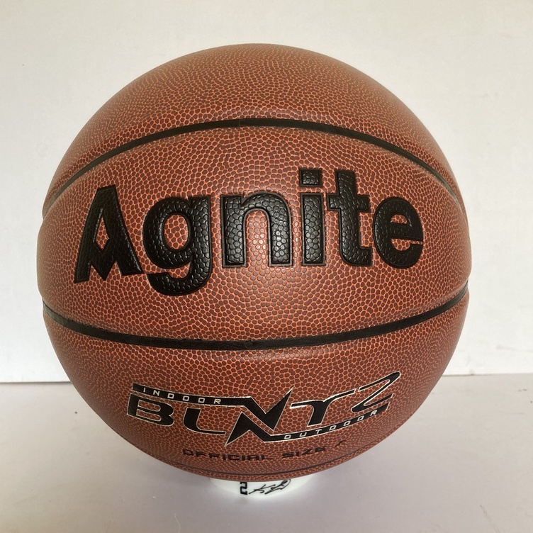 (Chính hãng 100%) Quả bóng rổ da Agnite - Bóng rổ size 7 - Bóng cày outdoor cực tốt - Tặng bơm, túi rút