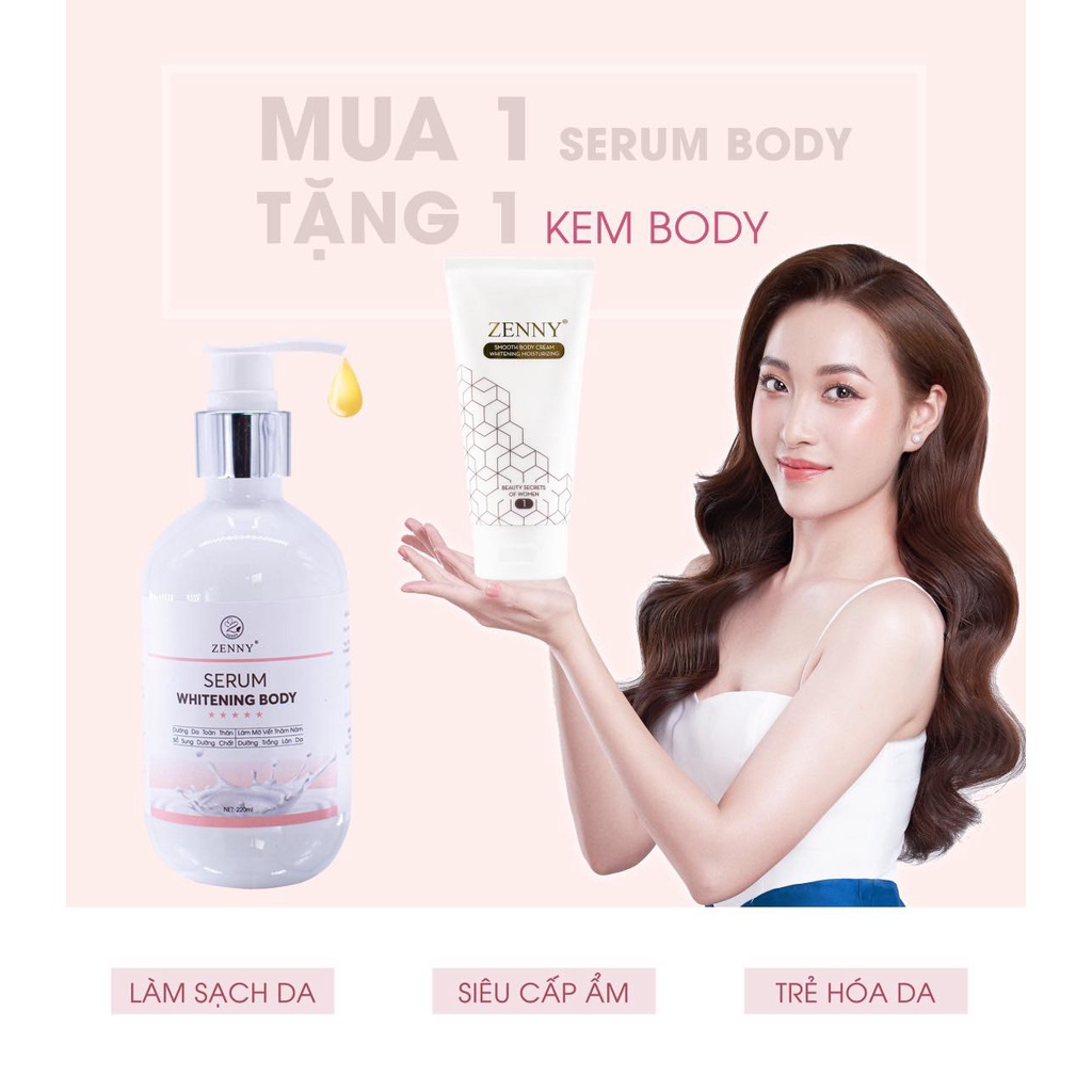 Mua Serum Body Dưỡng Da Zenny Tặng Kem Body Zenny