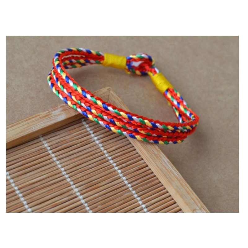 Vòng tay chỉ ngũ sắc mẫu chặp 3