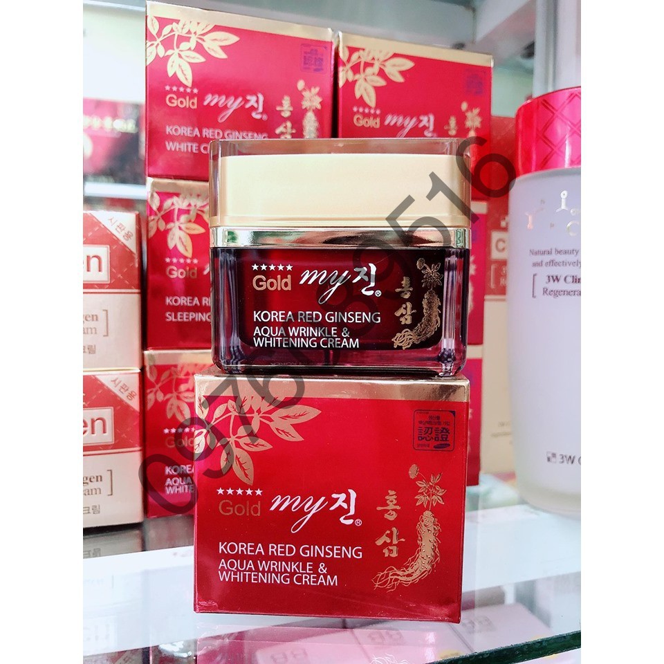 Kem Hồng Sâm Dưỡng Trắng Da Tổng Hợp My Gold Hàn Quốc, Hộp 50gr