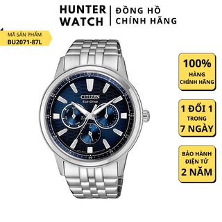 Đồng Hồ Nam Citizen Eco Drive BU2071-87L Chính Hãng Thể Thao Dây Kim Loại Mặt Sapphire 6 kim