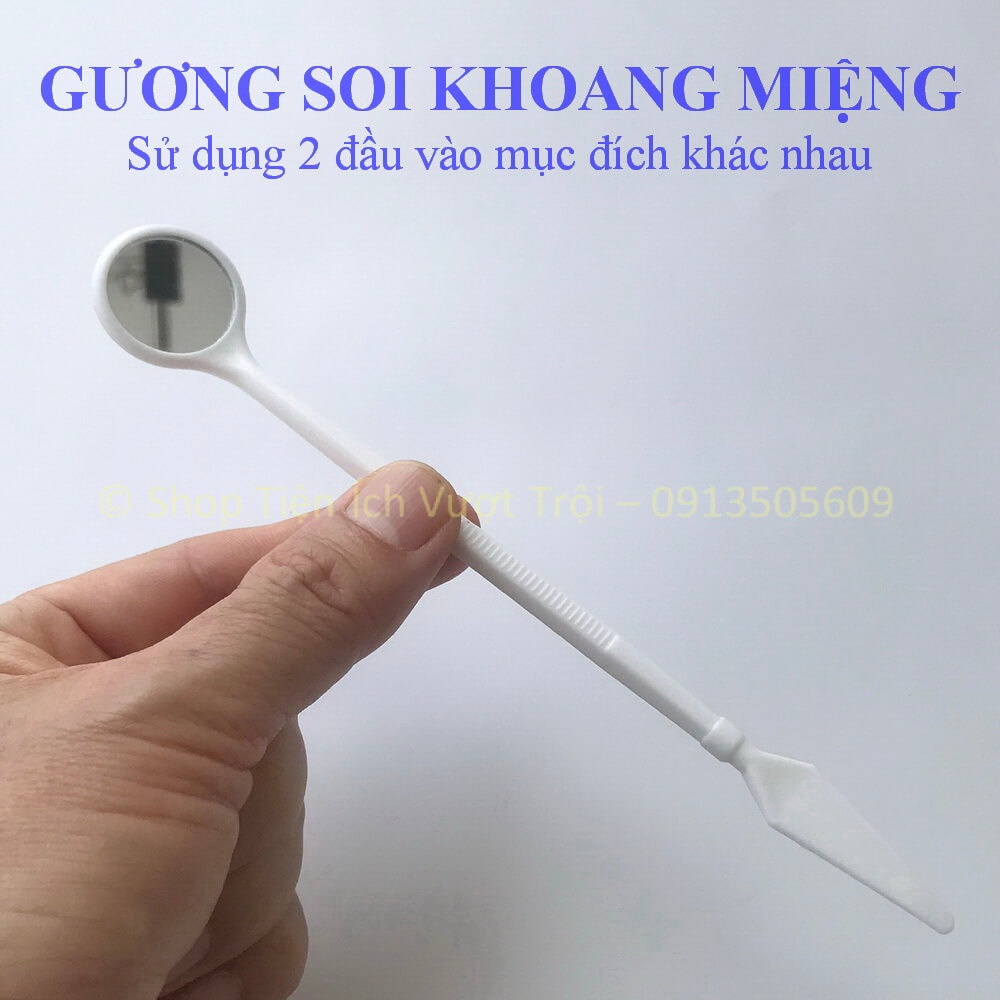 Bộ kiểm tra chăm sóc răng miệng tại nhà, gương nha kiểm tra răng miệng, nhíp gắp-Shop Tiện Ích Vượt Trội
