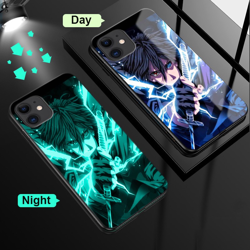 Ốp iPhone 11 Điện Thoại Cứng Hiệu Ứng Dạ Quang Cho iPhone 11 Pro Max 12 Pro Max 14 Pro Max iPhone 13 14 7 Plus 8 Plus 6 Plus 6s Plus Spirited Away Anime Anti Fall Back Cases Covers