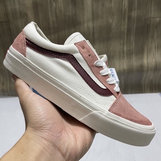 [ van trắng viền hồng ] Giày thể thao và sneakers vans trắng viền hồng