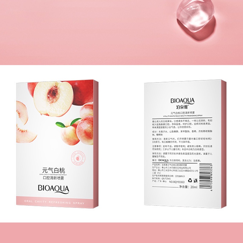 YRSHOP* Xịt Thơm Miệng Vị Đào/Bạc Hà Thơm Mát