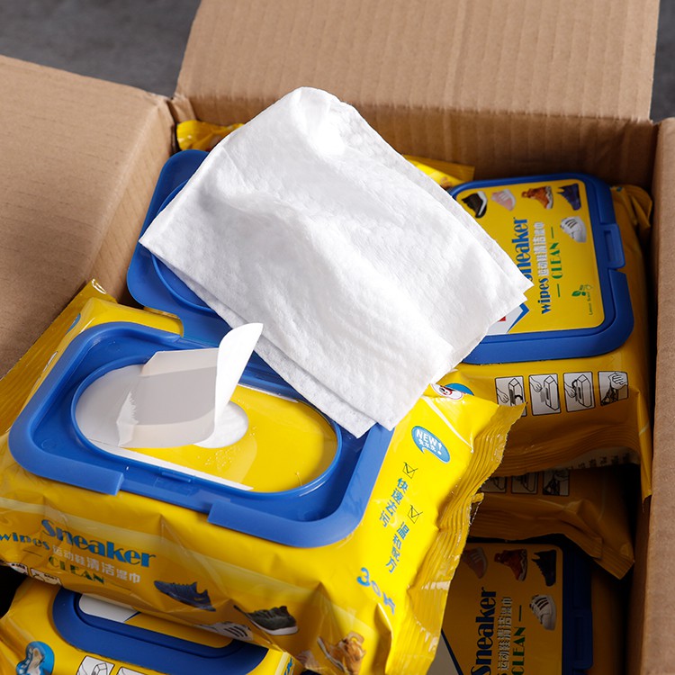 Túi 30 miếng khăn giấy lau giày trắng diệt khuẩn, chống ố, tiện lợi mọi nơi (Sneaker Wipes)