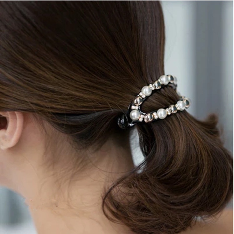 Kẹp Tóc Đính Đá Và Ngọc Trai Kiểu Dáng Thời Trang Phong Cách Hàn Quốc