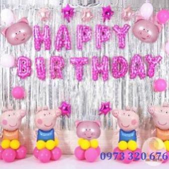 Set bóng sinh nhật cho bé tuổi heo - H09