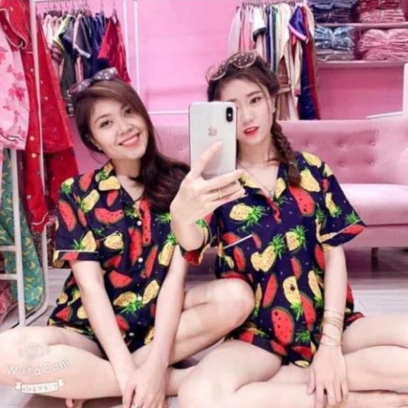 [ Khuyễn Mãi ]  Bộ pizama kate hoa quả - Áo Đi Biển  - Quần áo hoa quả | BigBuy360 - bigbuy360.vn