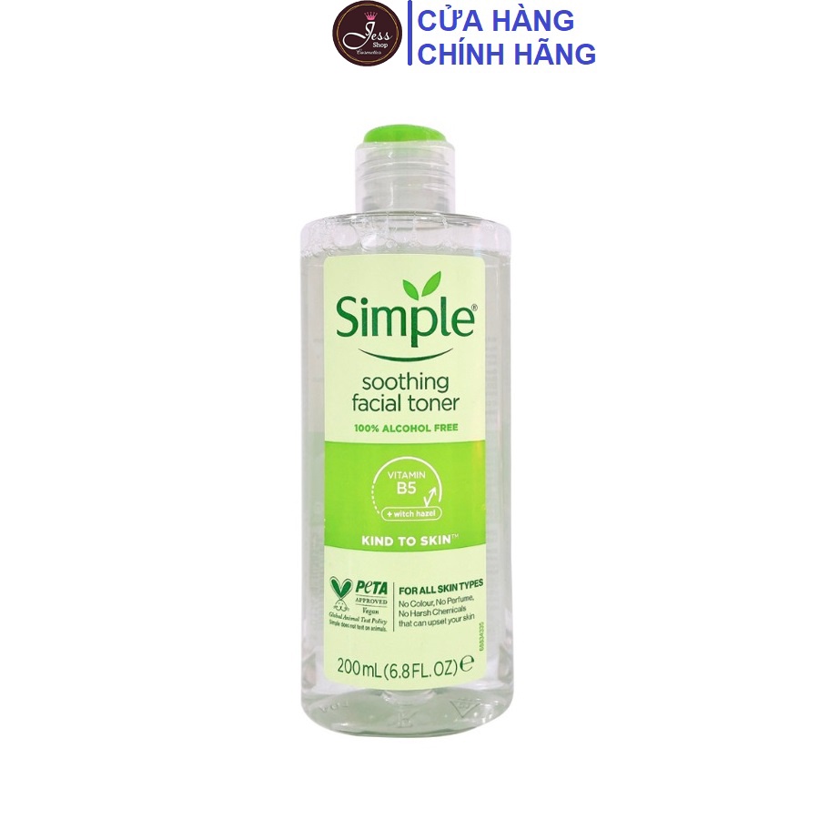 Nước Hoa Hồng Simple Soothing Facial Toner 200ml