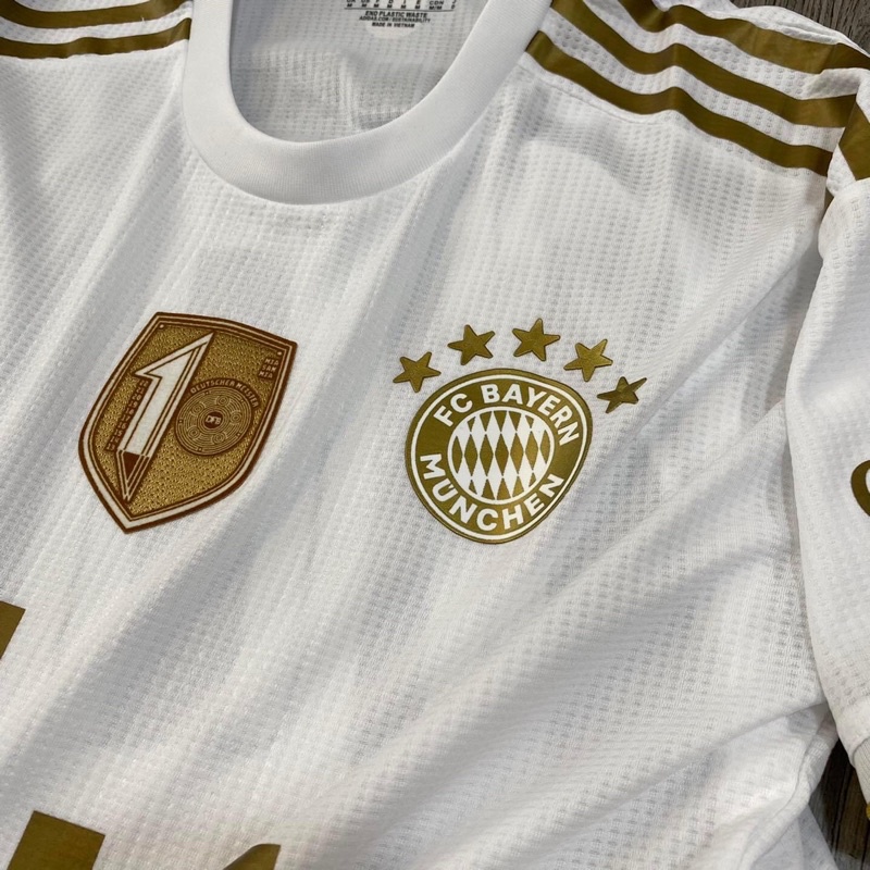 Áo Bayern Munich trắng sân khách 2022/2023, 2022/23 bản PLAYER Issue BODY Fit cao cấp Thái Lan