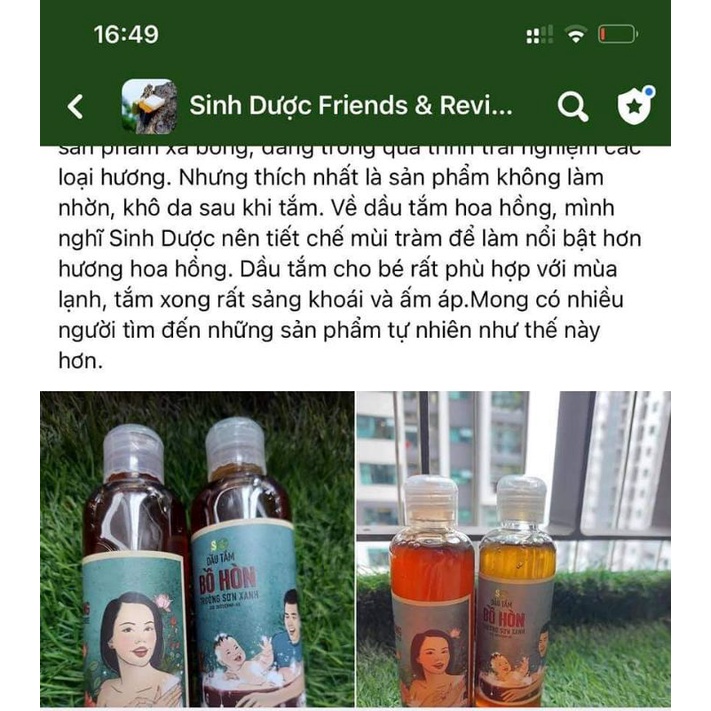 Dầu tắm Hoa Hồng HTX Sinh Dược- sứa tắm hoa hồng THƠM MỊN SÁNG DA