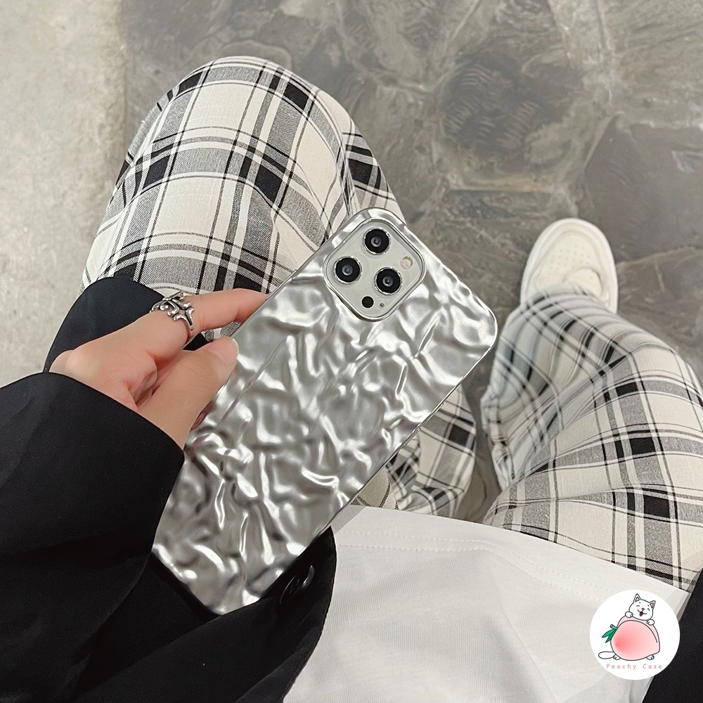 Ốp Điện Thoại TPU Mềm Phối Lá Nhôm Màu Nhám Cho iPhone 14 13 11 12 Pro Max Xr Xs Max 7 8Plus 12mini