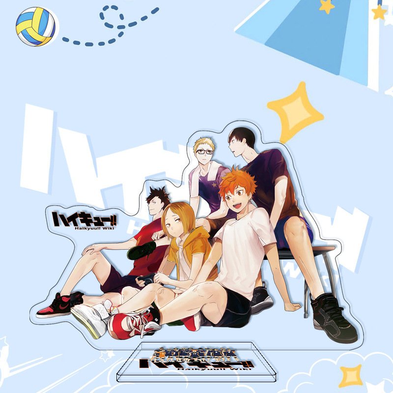 Standee Haikyuu!! ver ĐỒ NGỦ THÚ Vua bóng chuyền Nhiều Mẫu tượng acrylic anime mica chibi trang trí trưng bày mô hình