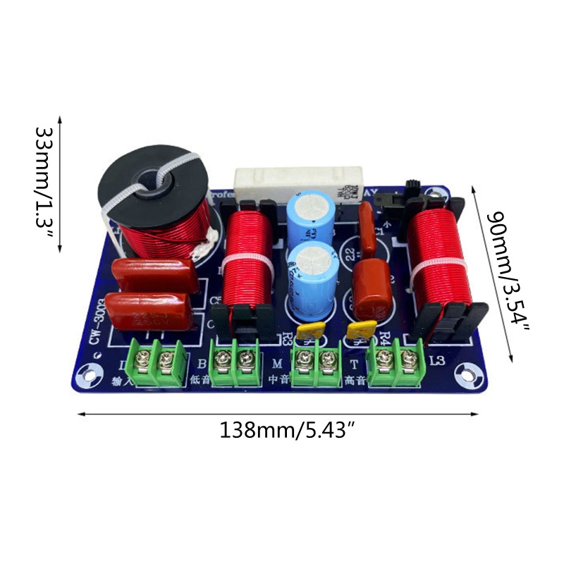 Bộ Lọc Chéo Chia Tần Số HiFi 3 Chiều Cho Loa Sân Khấu Ktv DIY