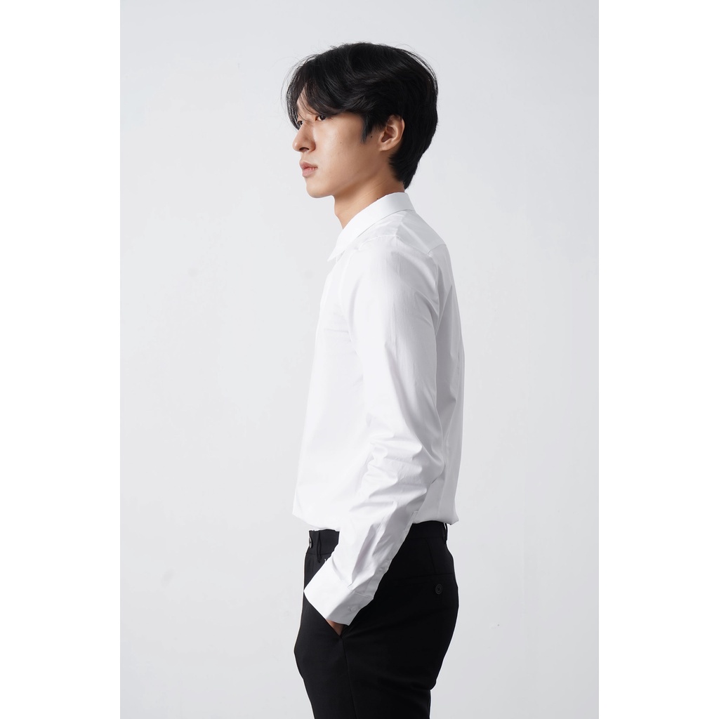 Áo Sơ Mi Nam Tay Dài Trơn Form Fitted - Routine 10F21SHL004C