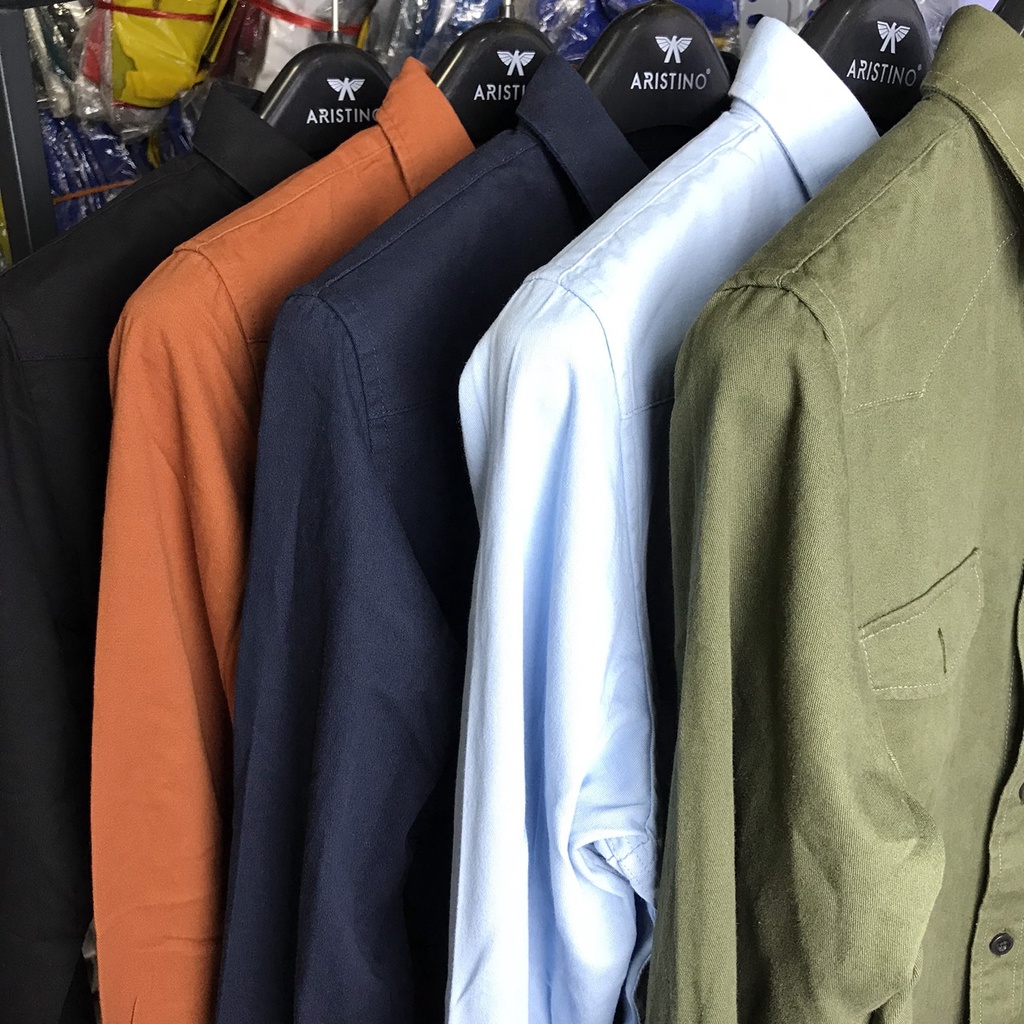 Áo Sơ mi nam dài tay Denim 2021 dòng cao cấp vải dày dặn dáng đẹp trẻ trung có 5 Màu (TẶNG KÈM ÁO THUN TRẮNG)