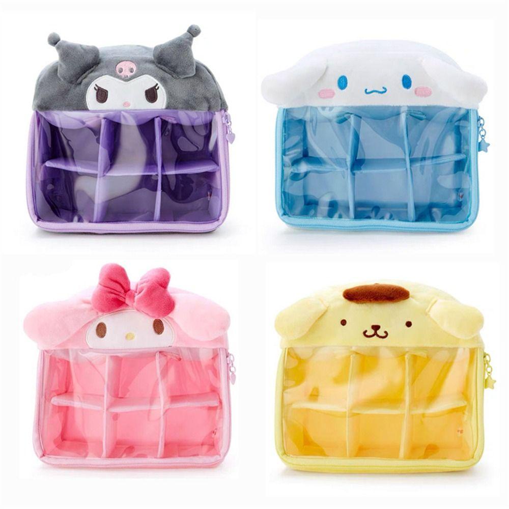 YIYU 1 Hộp Đựng Đồ Lót / Vớ / Đồ Lót Họa Tiết My Melody Cinnamoroll Tiết Kiệm Không Gian Có Nắp Đậy