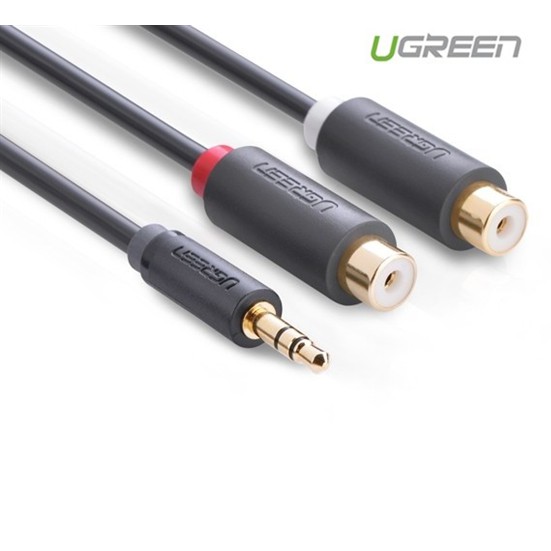 Cáp loa 3.5mm sang 2 đầu hoa sen RCA chính hãng Ugreen 10547