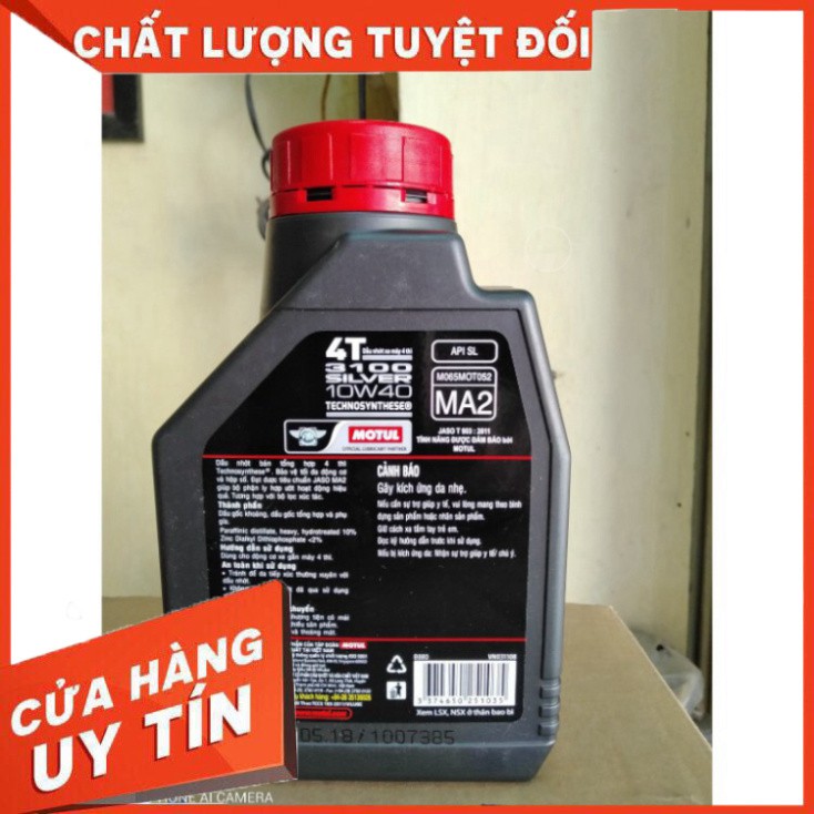 <giá tốt> Dầu nhớt xe máy Motul 3100 Silver 10w40 (800ml)