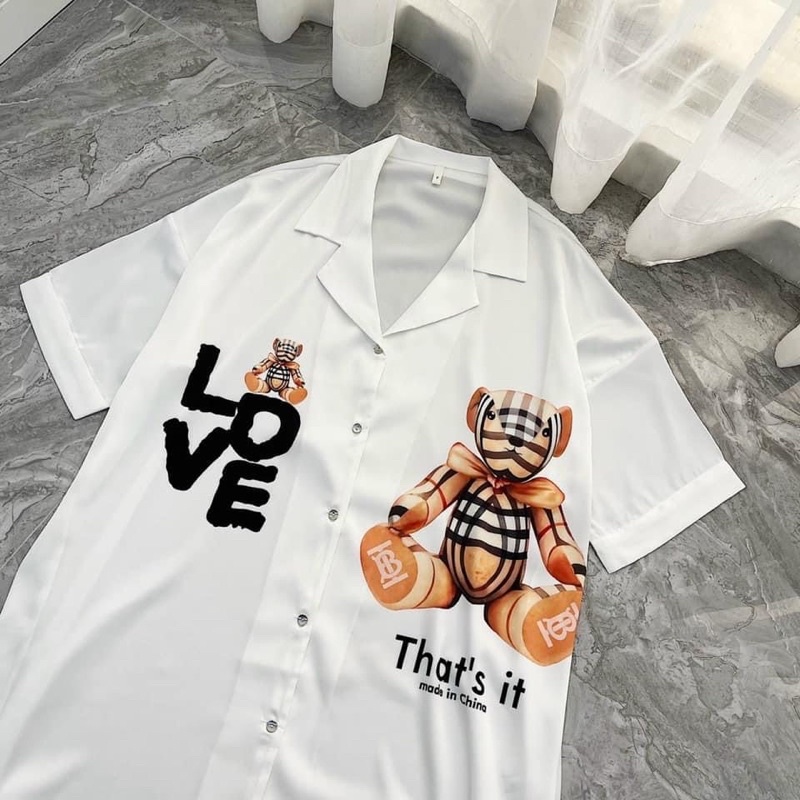 VÁY SƠMI GẤU L O V E CAO CẤP