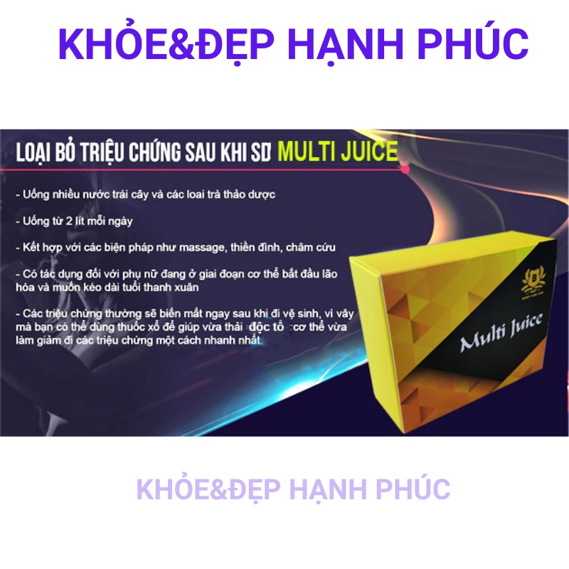 [ Multijuice ] Nước ép Multi Juice giải pháp cho sức khỏe sinh lý nam nữ -10 gói – Date T6/2023