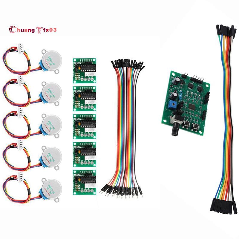 1 Pcs Dc 5V-12V 6V 2-Phase 4 Wire/4-Phase 5 Wire Micro-Dc Stepper Motor Driver & 1 Set for Arduino Reduction Step Motor