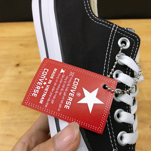 Tặng hộp và Dây giày - Giày thể thao nam nữ CV classic đen.. .