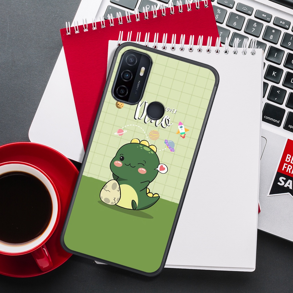 [HOT]ỐP OPPO A15 - A52 - A53 - A92 , IN HÌNH KHỦNG LONG CHIBI SIÊU DỄ THƯƠNG.