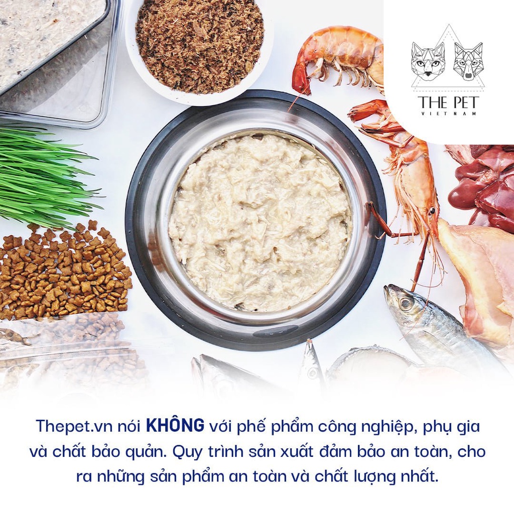 Pate TƯƠI The Pet Cho Chó Mèo (1kg) - Ship Now/Grab 2H