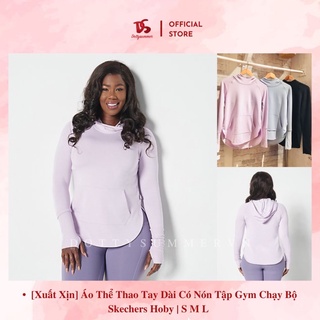 Áo Thể Thao Nữ Dài Tay Có Nón & Túi Skechers Xuất Dư Xịn S M L