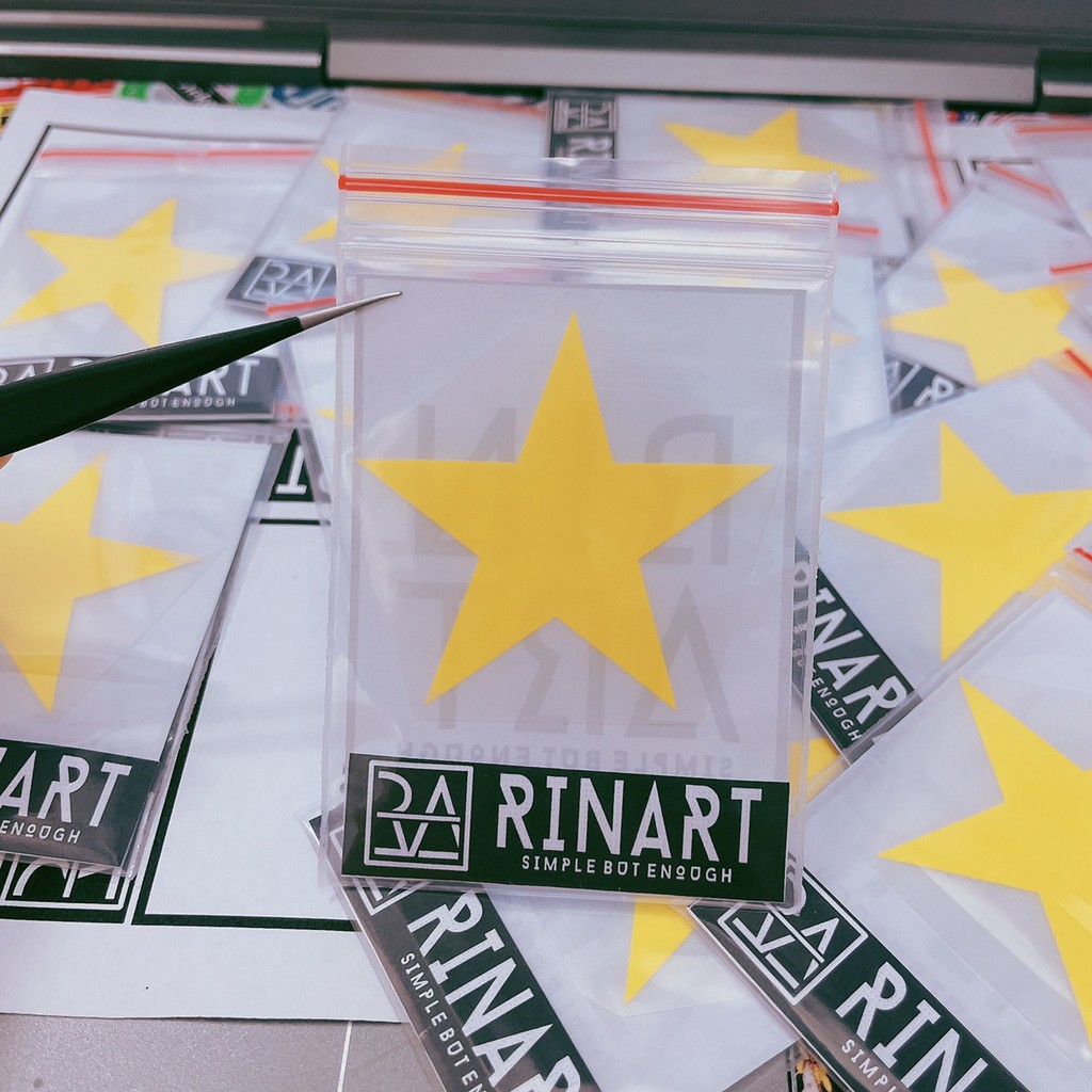 Decal ủi nhiệt mini cờ đỏ sao vàng 6cm| Logo Sticker Patch in áo ủi trực tiếp lên vải - Rinart.vn